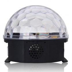 Magic Led RGB Crystal Ball Projector Dj Disco Light Speaker Micro Sd&Usb Support With Remote Control, G02